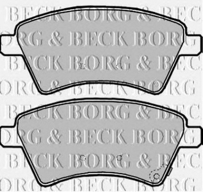 BORG & BECK bbp1968 -  Комплект тормозных колодок, дисковый тормоз